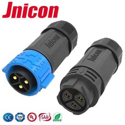 M25 IP67 পুরুষ মহিলা জলরোধী সংযোগকারী 3 পিন উচ্চ বর্তমান পাওয়ার সংযোগকারী