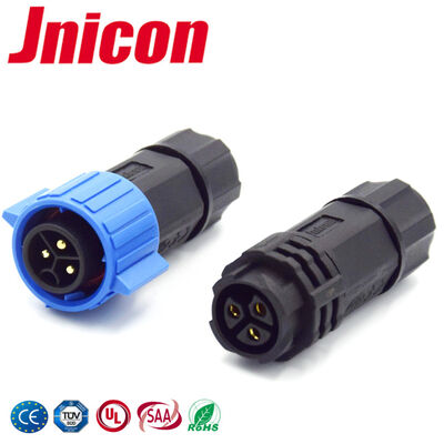 PA66 M19 3Pin পুরুষ থেকে মহিলা সংযোগকারী পাওয়ার সংযোগকারী জলরোধী 20A