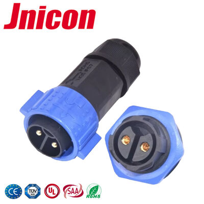 2Pin M19 Electrical Wire To Wire Connectors Push Locking 300V DC Waterproof