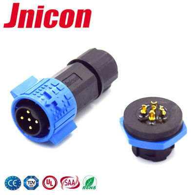 5A IP67 M19 5 পিন ওয়াটারপ্রুফ কানেক্টর ওয়্যার টু বোর্ড সার্কুলার IP67 পাওয়ার কানেক্টর