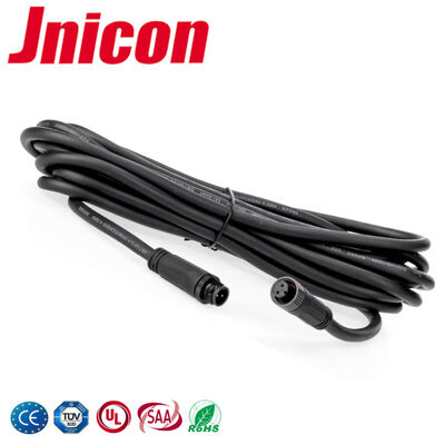 M12 মোল্ডেড কেবল সংযোগকারী 300V নিম্ন ভোল্টেজ আইপি67 সংযোগকারী 2 পিন