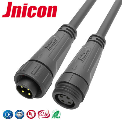 4 পিন তার থেকে তারের সংযোগকারী M16 300V OEM IP67 জলরোধী সংযোগকারী