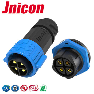 30A M25 Industrial Circular Connector 4 Pin Power Connector For New Energy