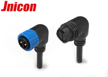 ডান এঙ্গেল ওয়াটারটাইট বিদ্যুৎ সংযোগকারী 20AWG - পুরুষ মহিলা প্লাগ সহ 12AWG কেবল