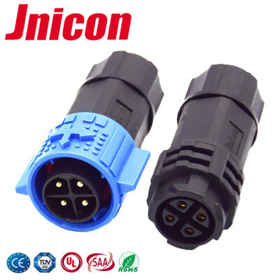 20AWG-12AWG কেবল M19 20A পাওয়ার ওয়াটারপ্রুফ IP67 সার্কুলার প্লাস্টিক কানেক্টর