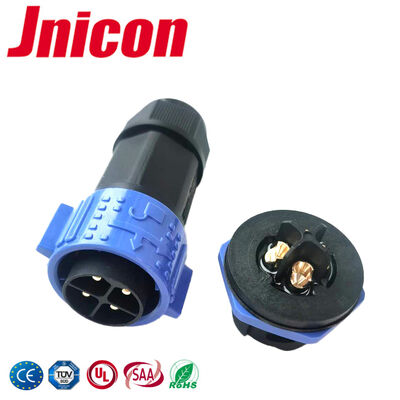-৪০°C ~ +১০৫°C জলরোধী IP67 কানেক্টর ৪ পিন ৩০A প্লাস্টিক পুরুষ মহিলা কানেক্টর