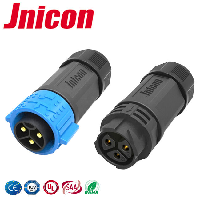 60A উচ্চ বর্তমান তারের বোর্ড সংযোগকারী শিল্প IP67 বৃত্তাকার সংযোগকারী M25