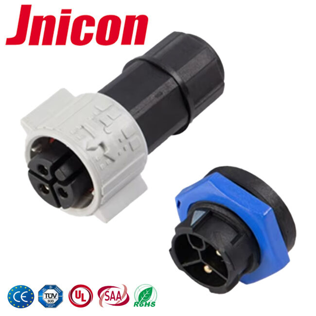 M19 IP67 রেটযুক্ত ওয়াটারপ্রুফ প্লাগ সকেট 20A পাওয়ার সংযোগকারী বহিরঙ্গন LED সরঞ্জামের জন্য