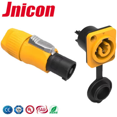 Jnicon 20A জলরোধী বৈদ্যুতিক সংযোগকারী IP65 পাওয়ারকন প্লাস্টিক জলরোধী প্লাগ সকেট